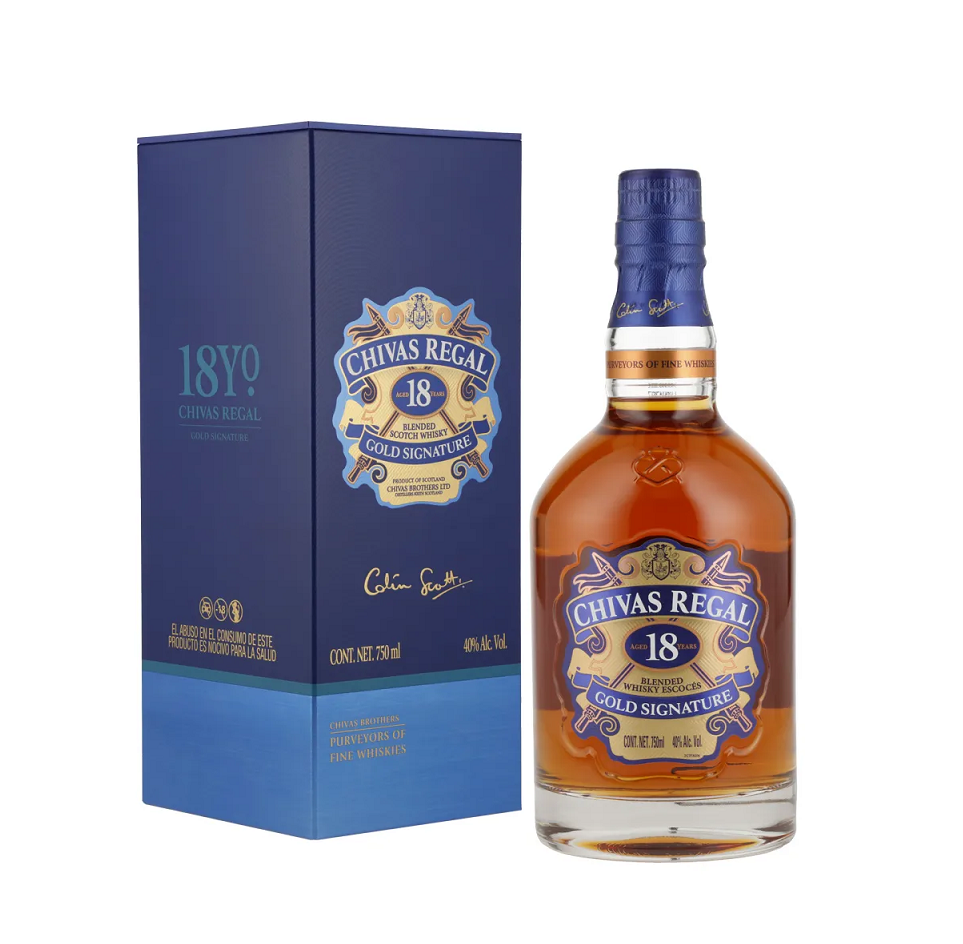 WHISKY CHIVAS REGAL 18 AÑOS 750 ML. 