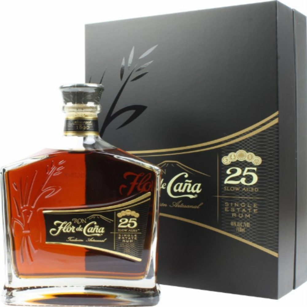 RON FLOR DE CAÑA 25 AÑOS 750 ML.