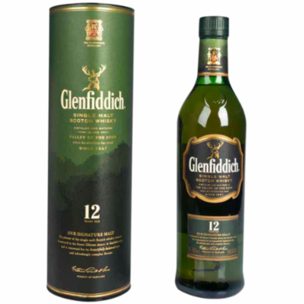 WHISKY GLENFIDDICH 12 AÑOS 750 ML.