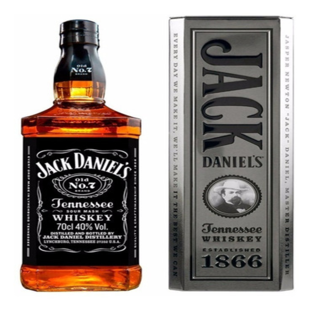 WHISKY JACK DANIELS N°7 CON ENVASE DE LATA 1 LT.
