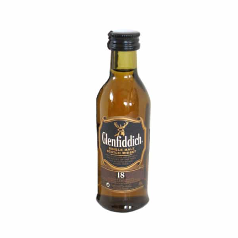 WHISKY GLENFIDDICH 18 AÑOS 50 ML (MINIATURA)