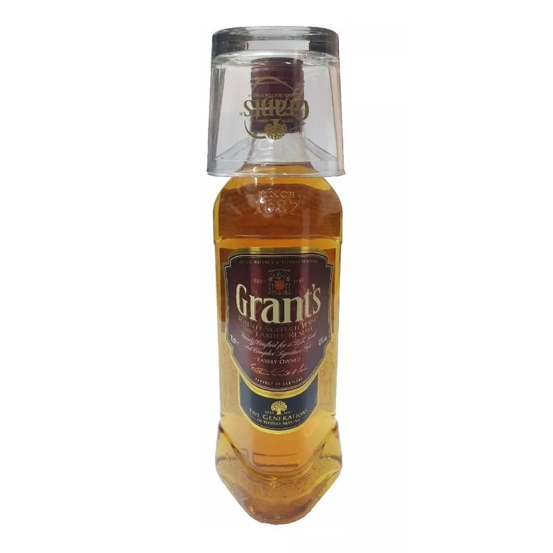 WHISKY GRANTS FAMILY 750 ML CON VASO