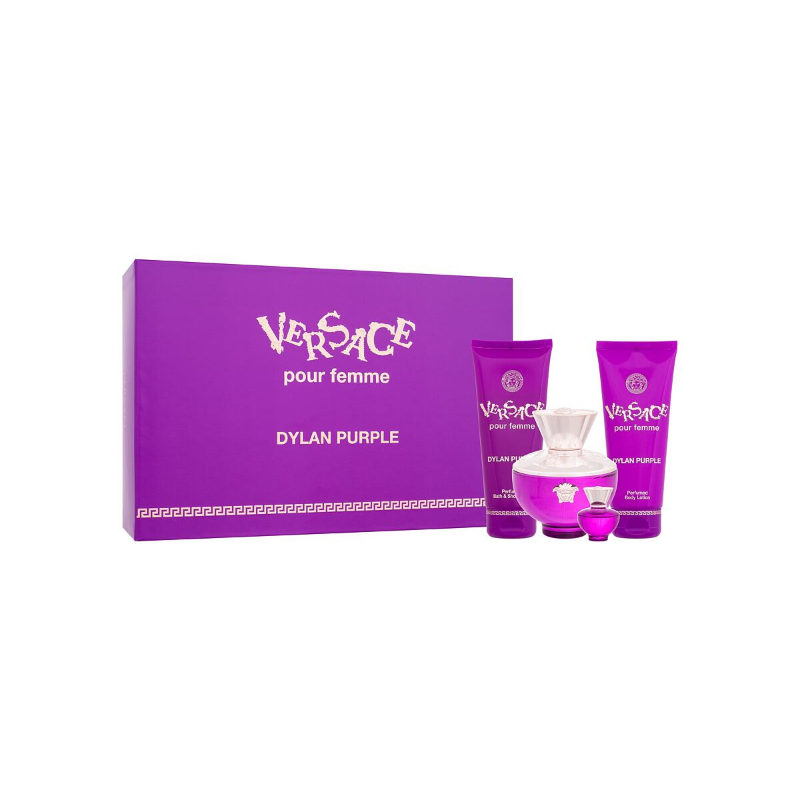 VERSACE DYLAN PURPLE EDP 100 ML + BL 100 ML + SG 100 ML + 5 ML