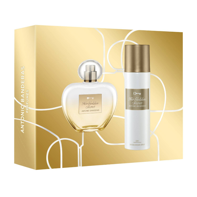 ANTONIO BANDERAS SET GOLDEN SECRET EDT 80 ML + 150 ML DAMA